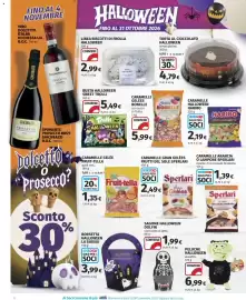 Volantino Ipercoop Pagina 18: Busta Halloween Sweet Trolli €5,49, Caramelle gelée Fruit-tella €1,35