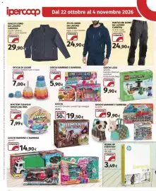 Volantino Ipercoop Pagina 26: Jumanji fuga selvaggia €19,50, Giochi di legno assortiti €7,00