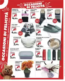Volantino Ipercoop Pagina 27: Vaso di crisantemi artificiali €5,99, Calze donna morbide €3,50
