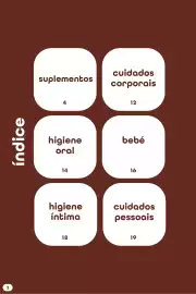 Folheto Pingo Doce | Bemestar Página 2: 2 índice suplementos cuidados corporais 4 12 higiene oral 14 higiene Íntima 18 bebé