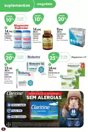 Folheto Pingo Doce | Bemestar Página 6: suplementos magnésio poupe 10% 1 14,79€ 16,54€ MAGNÉSIO SUPREMO Em pó 150g Em toda a