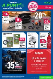 Catálogo Aurgi Página 8: Aurigi lámpara halógena H7 / H4 €29,95, Mirovi baliza v16 €24,99