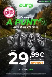 Catálogo Aurgi Página 1: PRECIOS IMBATIBLES aurgi Tu coche A PONT para el frío y la lluvia APTA APTA PTA Del 21/10 al 30/11