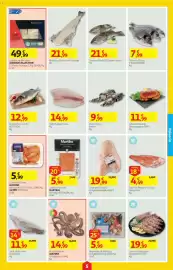 Folheto Auchan semana 43 Página 5: Camarão cozido auchan €5,99, Salmão Fumado Martiko €5,99