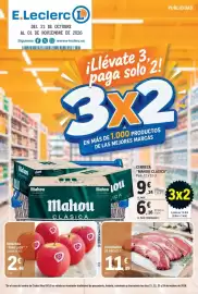 Catálogo E.Leclerc Página 1: Churrasco de añojo €11,89, Manzana Pink Lady €2,49