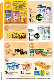 Catálogo E.Leclerc Página 10: Eliges cuajada €1,20, Eligés natillas con galleta €1,15