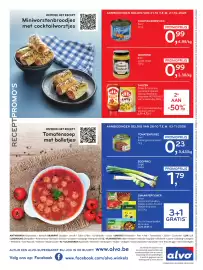 Alvo folder Pagina 14: Soepprei €1,79, Devos & Lemmens topdown ketchup, dressing en mayonaise €4,73