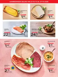 Alvo folder Pagina 2: Geitenkaas Beemster €1,95, Zalmfilet zonder vel €22,50