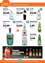 Volantino GrosMarket Pagina 16: Bacardi rum carta blanca €11,69, Qmaiuscola succo di limone €1,39