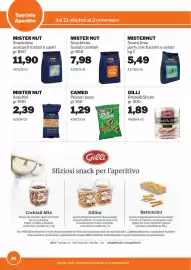 Volantino GrosMarket Pagina 26: Mister Nut Snacktime tostati cocktail €7,98, Cameo Snack Friends Peanut pops €1,29