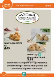 Volantino GrosMarket Pagina 4: Speciale Aperitivi dal 21 ottobre al 3 novembre الله Antiche Cascine LO STREET FOOD ITALIANO