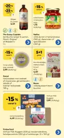 Bio Planet folder Pagina 13: Witte bonen in tomatensaus €1,75, The Gutsy Captain kombucha €4,45