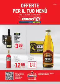 Volantino Metro Pagina 1: Bitter Campari €12,59, Valdobbiadene Prosecco Superiore DOCG Grand Cuvée Cornèr €3,69