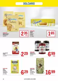 Volantino Metro Pagina 12: Colazione più Kinder €2,29, Noughita Cioccolatini Zaini €16,99