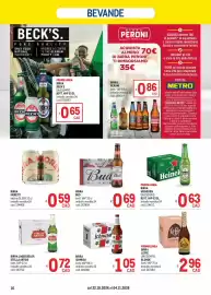 Volantino Metro Pagina 16: Birra Ichnusa €1,05, Birra Bud €0,69