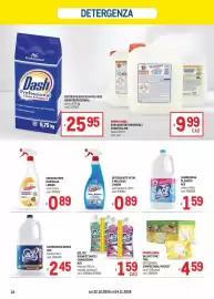 Volantino Metro Pagina 24: Gel wc disinfettante/candeggina ace €1,59, Sgrassatore universale Lindor €0,89