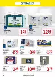 Volantino Metro Pagina 26: Tovaglie airlaid verde €10,99, Asciugamani intercalati a V Tork €3,29