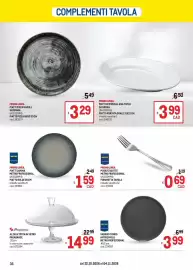 Volantino Metro Pagina 36: Piatti Janina Metro Professional €1,59, Vassoio tondo antiscivolo Metro Professional €3,99