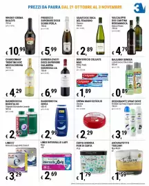 Volantino Tre Valli Supermercato Pagina 11: Dentifricio Colgate Max White/Fresh €1,89, Chardonnay Mezzacorona €4,29