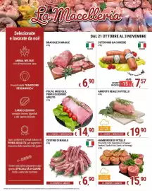 Volantino Tre Valli Supermercato Pagina 2: Polpa, muscolo, punta di bovino adulto €14,90, Arrosto reale di vitello €19,90