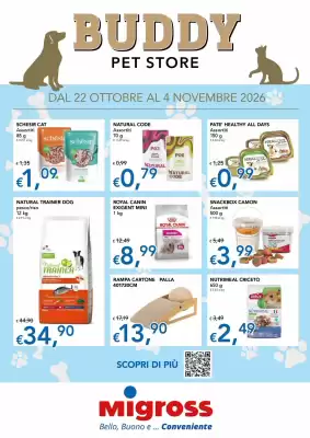 Migross Superstore | Buddy Pet Store (valido fino al 4-11)