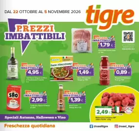 Volantino Tigre Pagina 1: Buon Minestrone Orogel €1,49, Melannurca Campana IGP €2,49