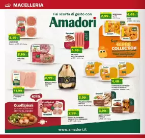Volantino Tigre Pagina 6: Busto di pollo Campese €6,99, Amadori Salsiccia Ricetta Classica €4,49