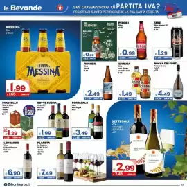 Volantino Boningros Cash and Carry Pagina 13: Botte Buona Vino LG.T €1,99, Ichnusa Birra €1,49