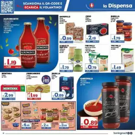 Volantino Boningros Cash and Carry Pagina 16: Tre Valli Besciamella €1,49, Primo Amore Tonno in olio di girasole €1,99