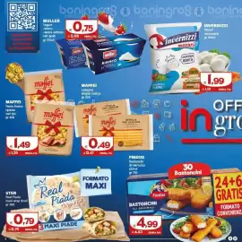 Volantino Boningros Cash and Carry Pagina 2: Maffei Pasta fresca ripiena €1,49, Invernizzi Mozari Mozzarella €1,99