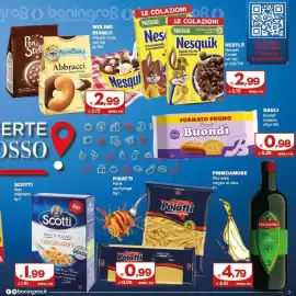 Volantino Boningros Cash and Carry Pagina 3: Scotti Riso originario €1,99, Mulino Bianco Biscotti ricchi €2,99