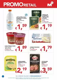 Volantino Migross Supermercati e Market | Cash&Carry Pagina 2: Kinder Paradiso €1,79, Sugo fresco Rana €1,89
