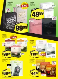 Calle reklamblad Sida 15: Crazy Cat Chenin Blanc €69,90, Sun of Africa €44,99