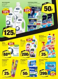 Calle reklamblad Sida 28: Husholdningsfilm €25,00, Finish opvasketabs €299,00