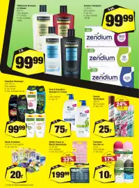 Calle reklamblad Sida 29: Batiste Tørshampoo €25,00, Palmolive Showergel €99,99