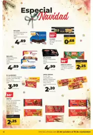 Folleto Alimerka Página 16: El Almendro Turrón Donettes rayados o sabor palomitas Risi €3,99, Nestlé Jungly €2,25