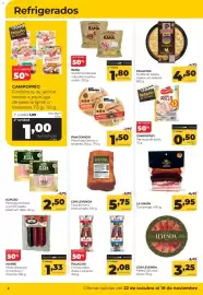 Folleto Alimerka Página 2: Cor Leyenda taco de lomo embuchado €5,75, La Unión Compango €5,95