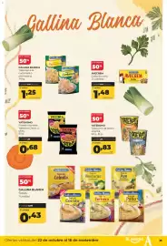 Folleto Alimerka Página 27: Gallina Blanca tallarines a la carbonara o parmesana €1,25