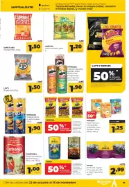 Folleto Alimerka Página 29: Pringles nachos original €1,90, Aspitos maíz horneado €1,20
