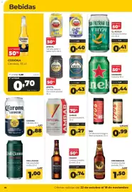 Folleto Alimerka Página 38: Ambar cerveza especial €0,27, Corona cerveza €0,88