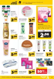 Folleto Alimerka Página 49: Becasan Nature Crema de manos botanicals €1,20, Vaseline bálsamo labial cocoa butter €1,99