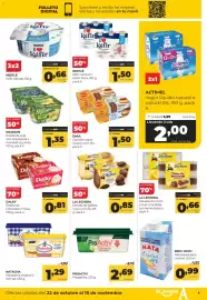 Folleto Alimerka Página 7: La Lechera Deicias de galleta maría o trufa €0,85, Nestlé kéfir natural o sabor fresa €1,50