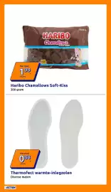 Action folder week 44 Pagina 15: Haribo Chamallows Soft-Kiss €1,99, Thermofect warmte-inlegzolen €0,88