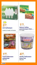 Action folder week 44 Pagina 32: Haribo Halloween Scary Fun €4,39, Trolli Halloween uitdeelzak €1,99