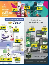 Pick n Pay catalogue Page 7: Dove Men Cleansing Bar Assorted €44,00, Dove Bodywash Assorted €149,99