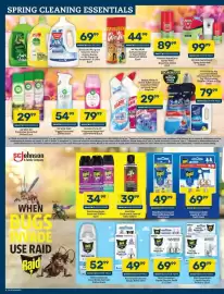Pick n Pay catalogue Page 8: Finish Rinse Aid Assorted €79,99, Raid Insecticide Assorted €34,99