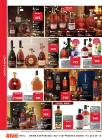 Makro’s liquor catalogue Page 8: MEUKOW VS De Luxe Cognac Double Glass Pack €399,00, Courvoisier VS Cognac €489,00