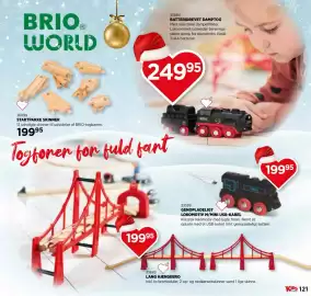 KiDS Coolshop katalog | Jul Side 121: Brio batteridrevet damp tog €249,95, Brio startpakke skinner €199,95