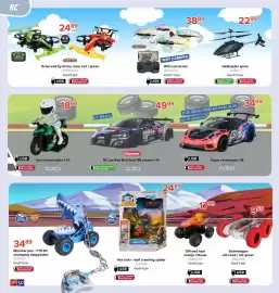 Euroshop folder | Sint Pagina 30: Super racewagen 1:8 €34,99, Stunt motorrijder 1:10 €18,99