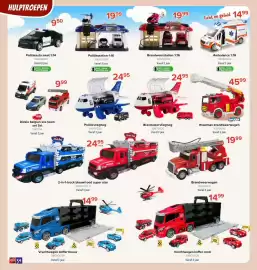 Euroshop folder | Sint Pagina 34: Roadmax brandweerwagen €45,99, Brandweervliegtuig €24,95